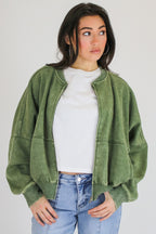 Vintage Drift Acid Washed Fleece Jacket