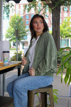 Vintage Drift Acid Washed Fleece Jacket