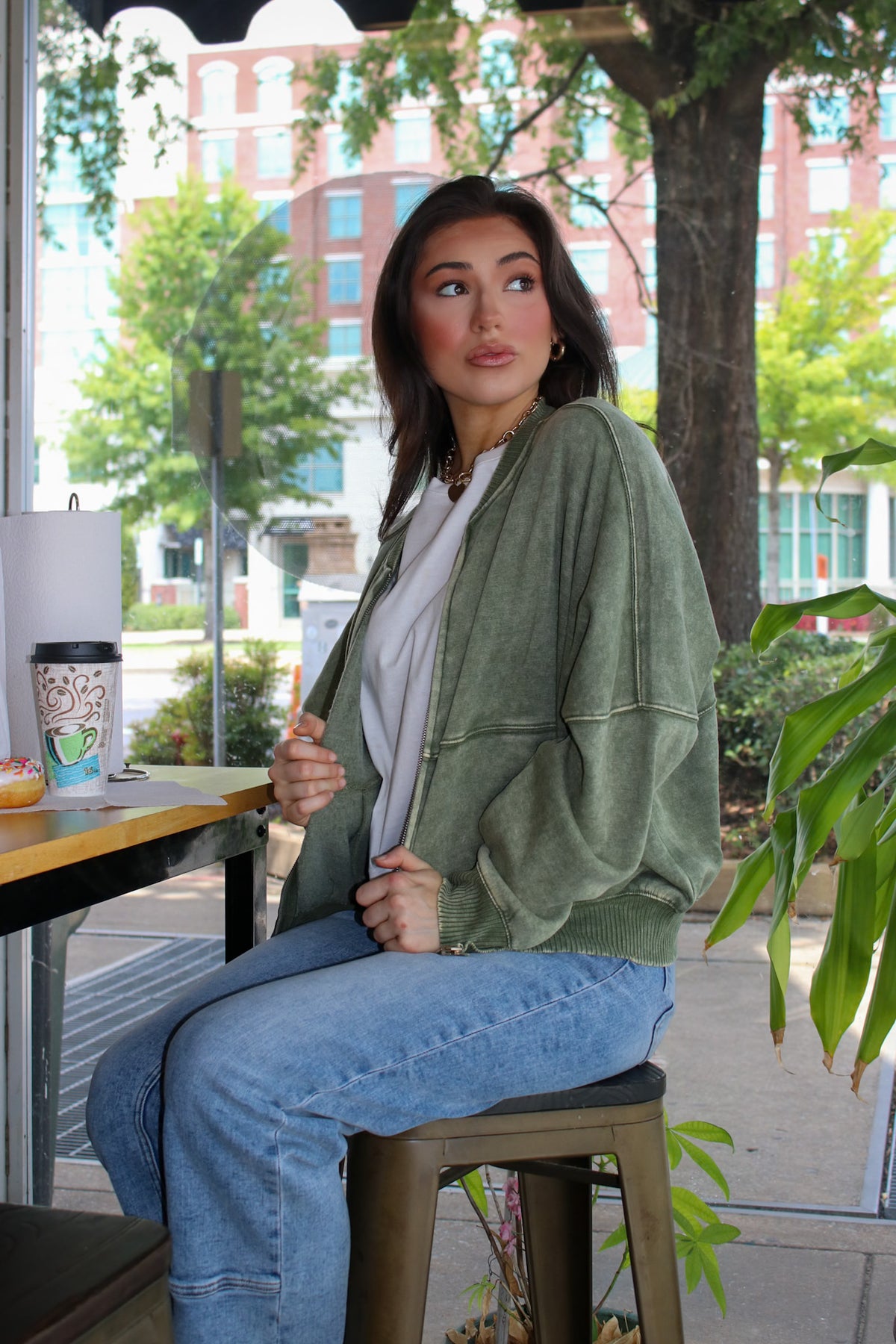 Vintage Drift Acid Washed Fleece Jacket