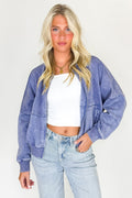 Marlin / S Vintage Drift Acid Washed Fleece Jacket - BACK IN STOCK - Madison and Mallory