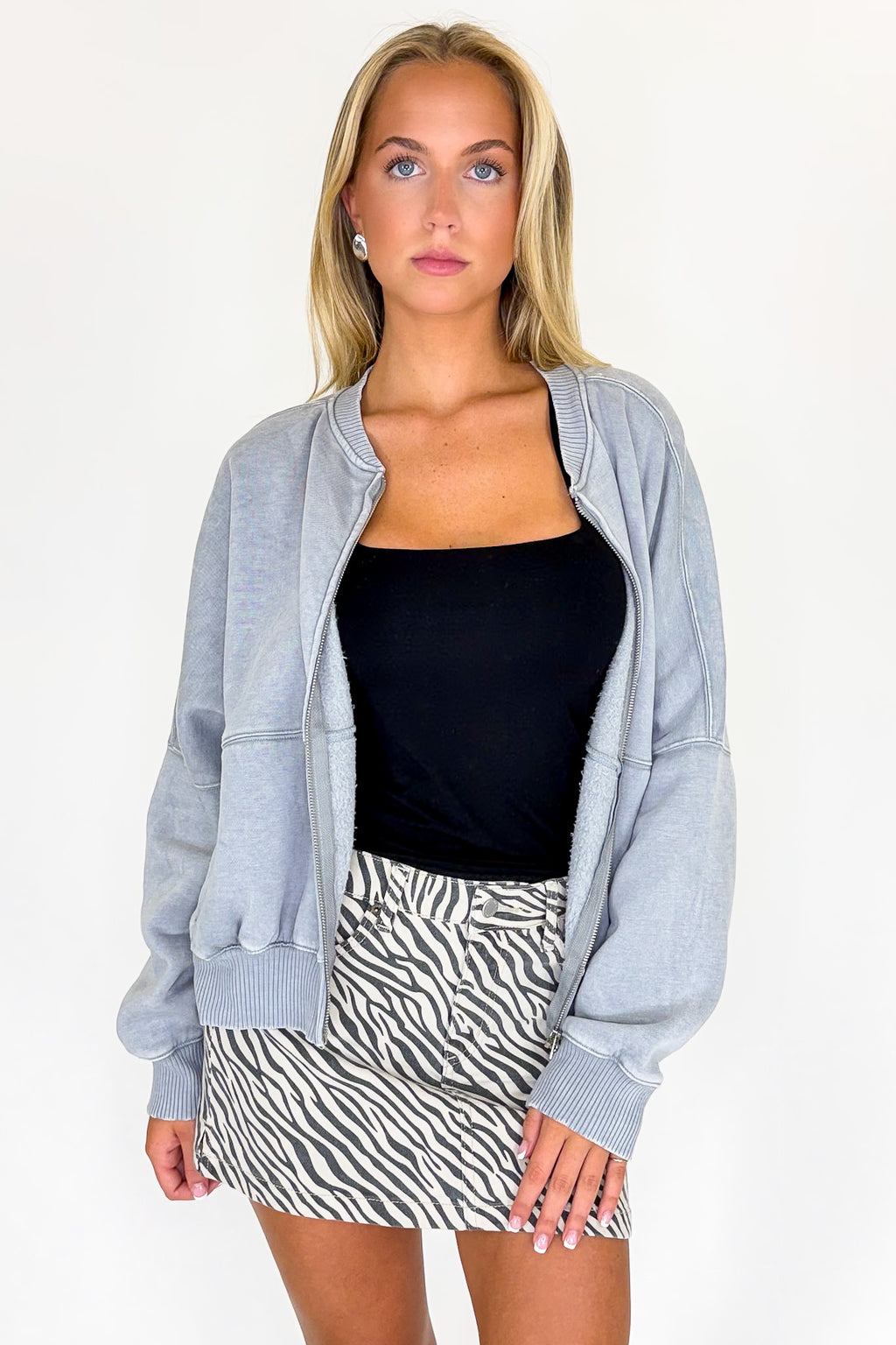 Vintage Drift Acid Washed Fleece Jacket