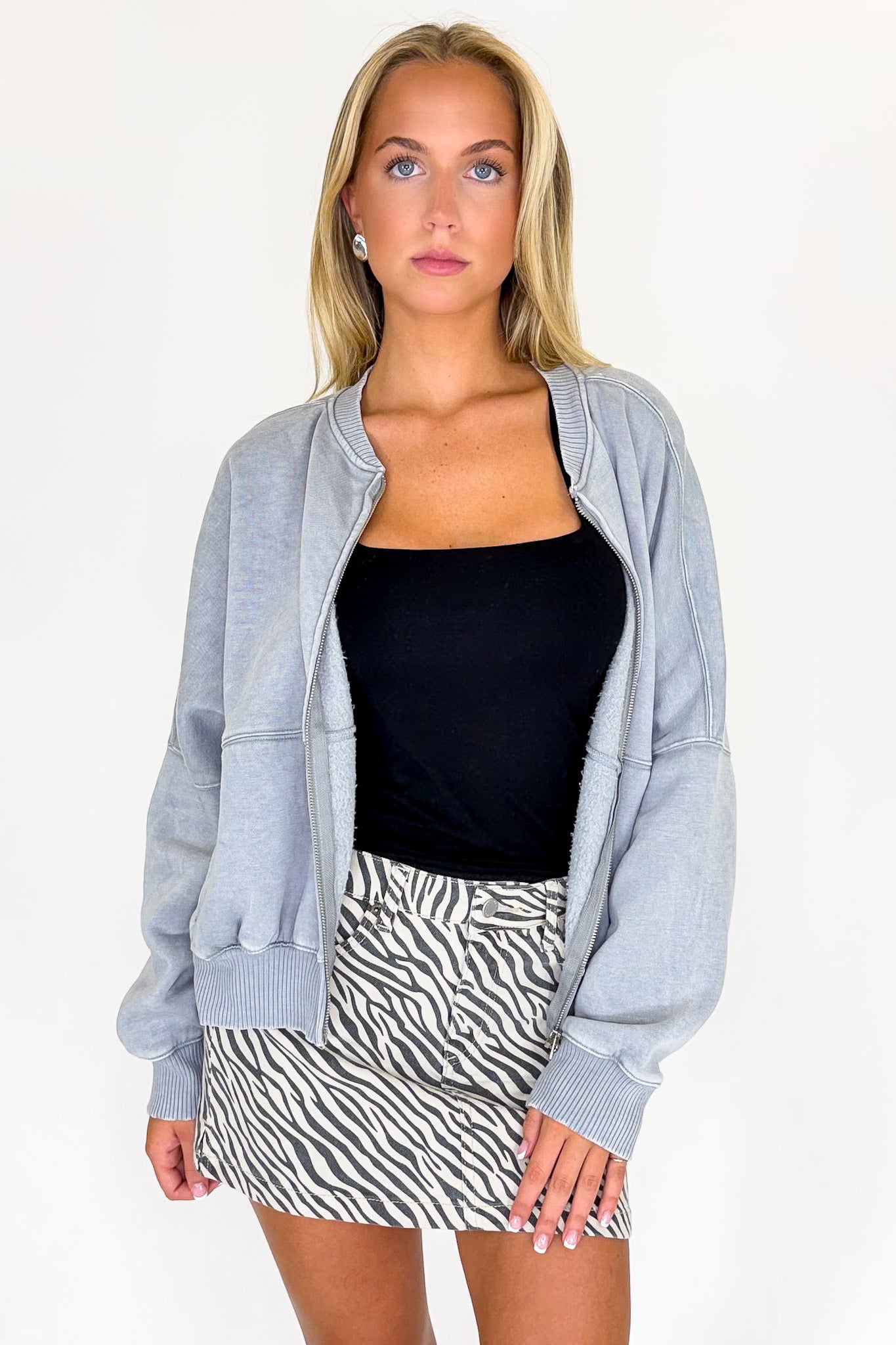 Vintage Drift Acid Washed Fleece Jacket