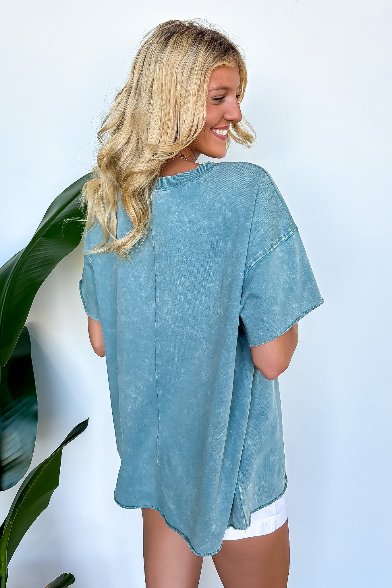 Vintage Edge Washed Drop Shoulder Top - BACK IN STOCK - Madison and Mallory