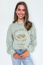 Wake and Bake Sourdough Graphic Pullover - FINAL SALE - Madison and Mallory