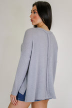 Wanderlight Jacquard Knit Dolman Sleeve Top - Madison and Mallory