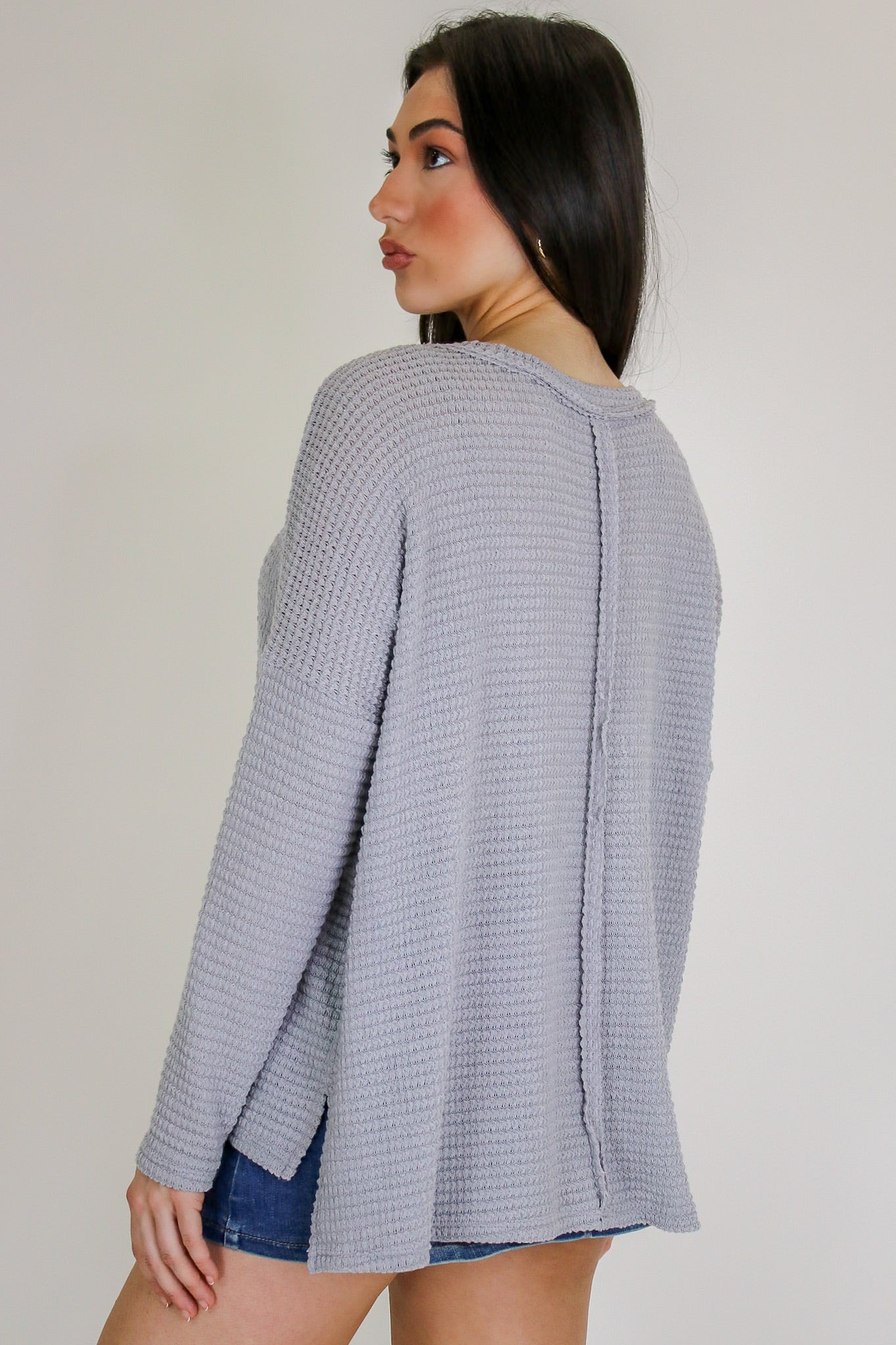 Wanderlight Jacquard Knit Dolman Sleeve Top - Madison and Mallory