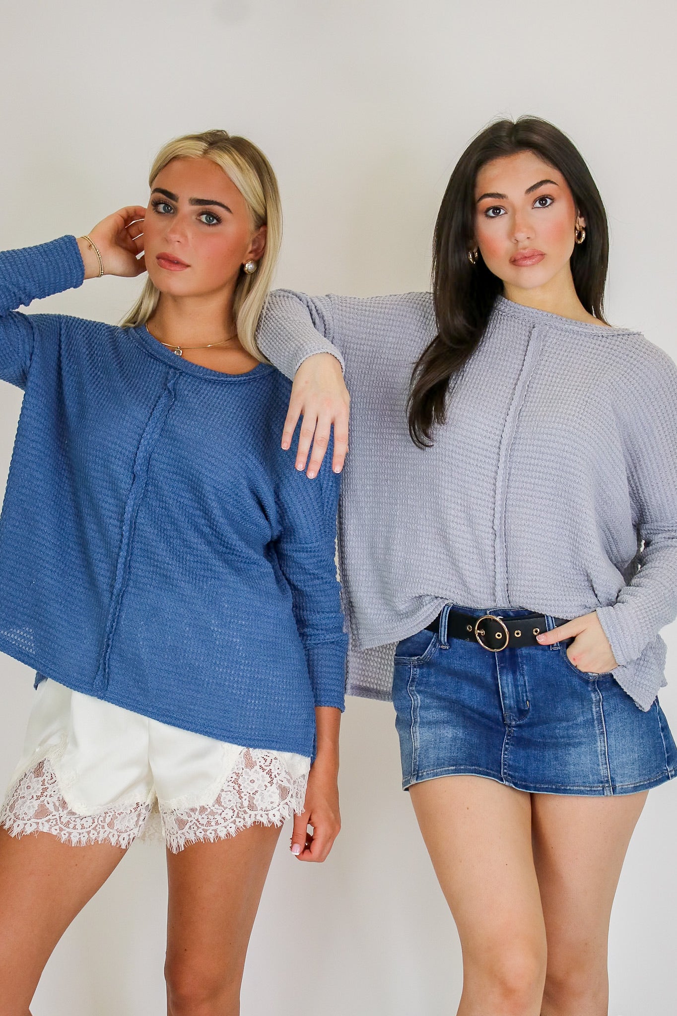 Wanderlight Jacquard Knit Dolman Sleeve Top - Madison and Mallory