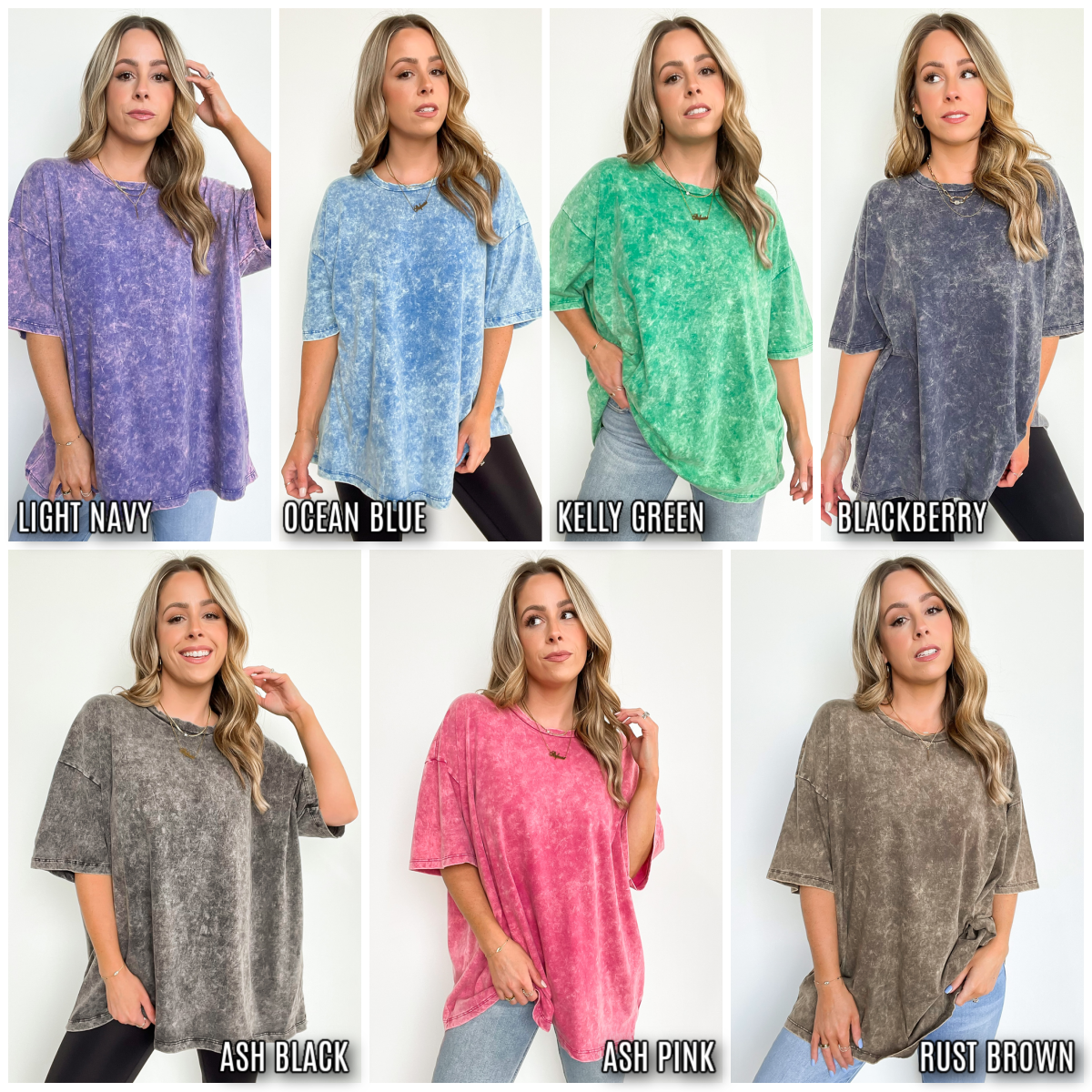  Weekend Awaits Mineral Wash Oversized Top - BACK IN STOCK - Madison and Mallory