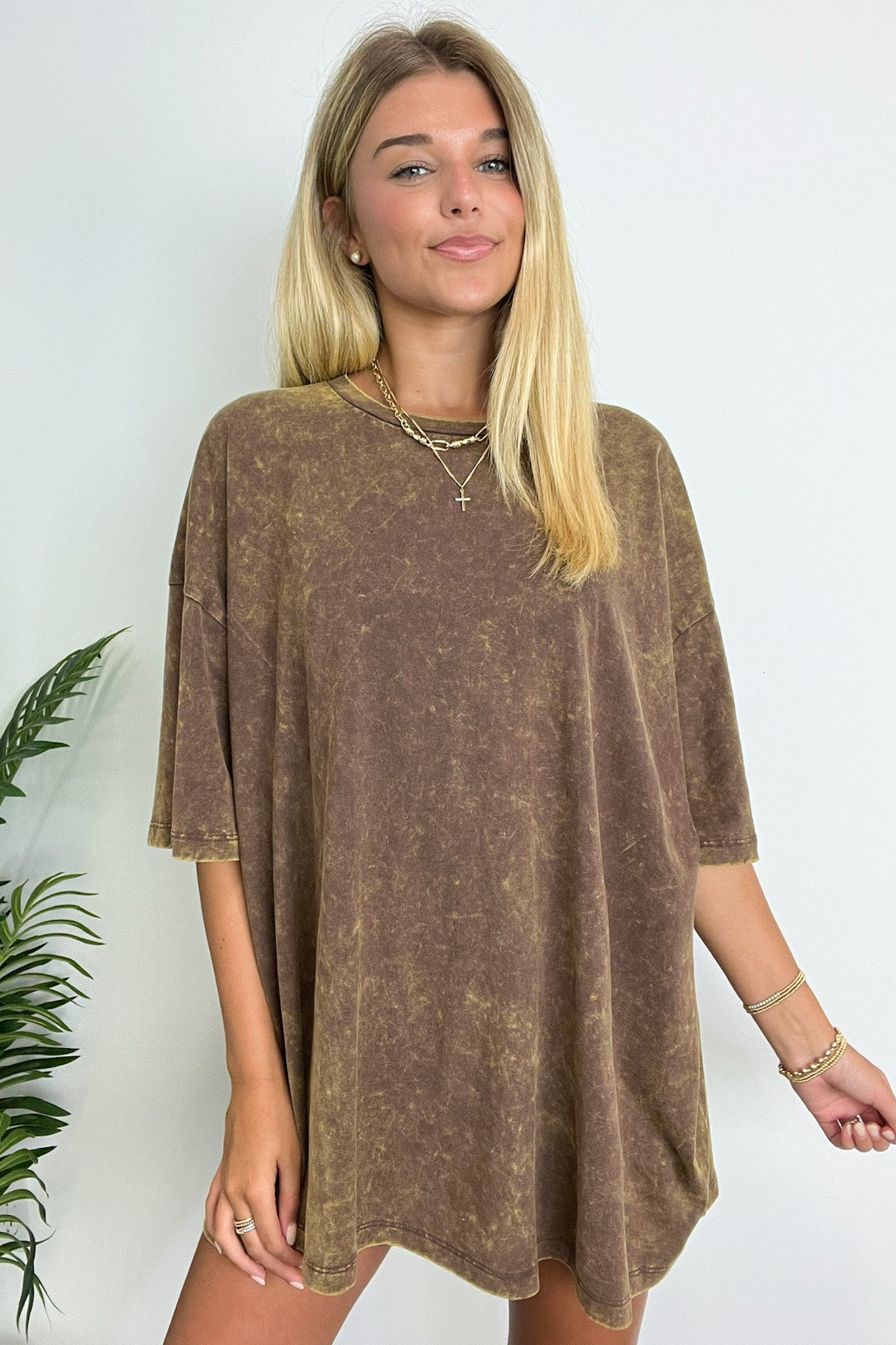  Weekend Awaits Mineral Wash Oversized Top - BACK IN STOCK - Madison and Mallory