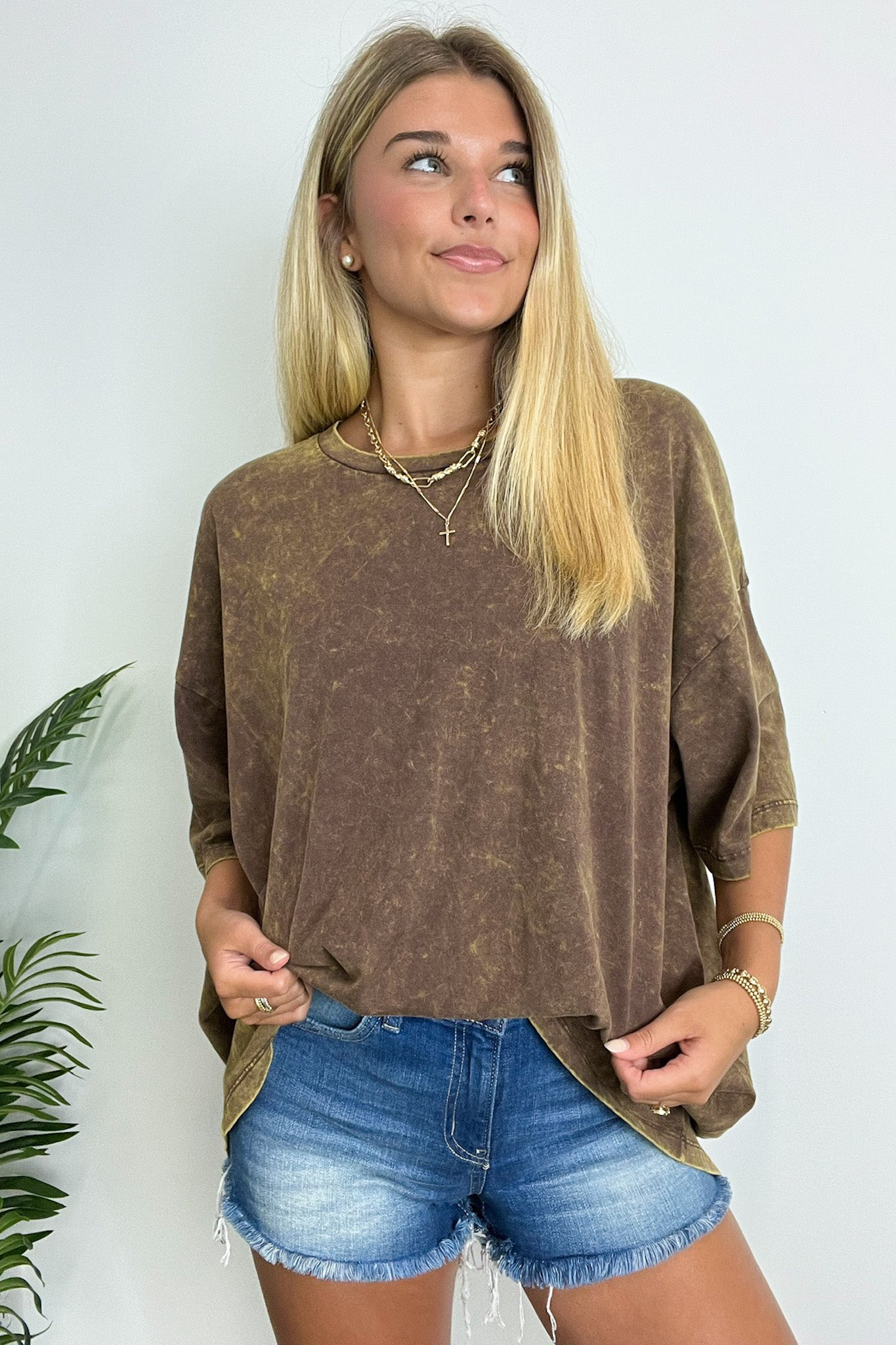 Weekend Awaits Mineral Wash Oversized Top - BACK IN STOCK - Madison and Mallory