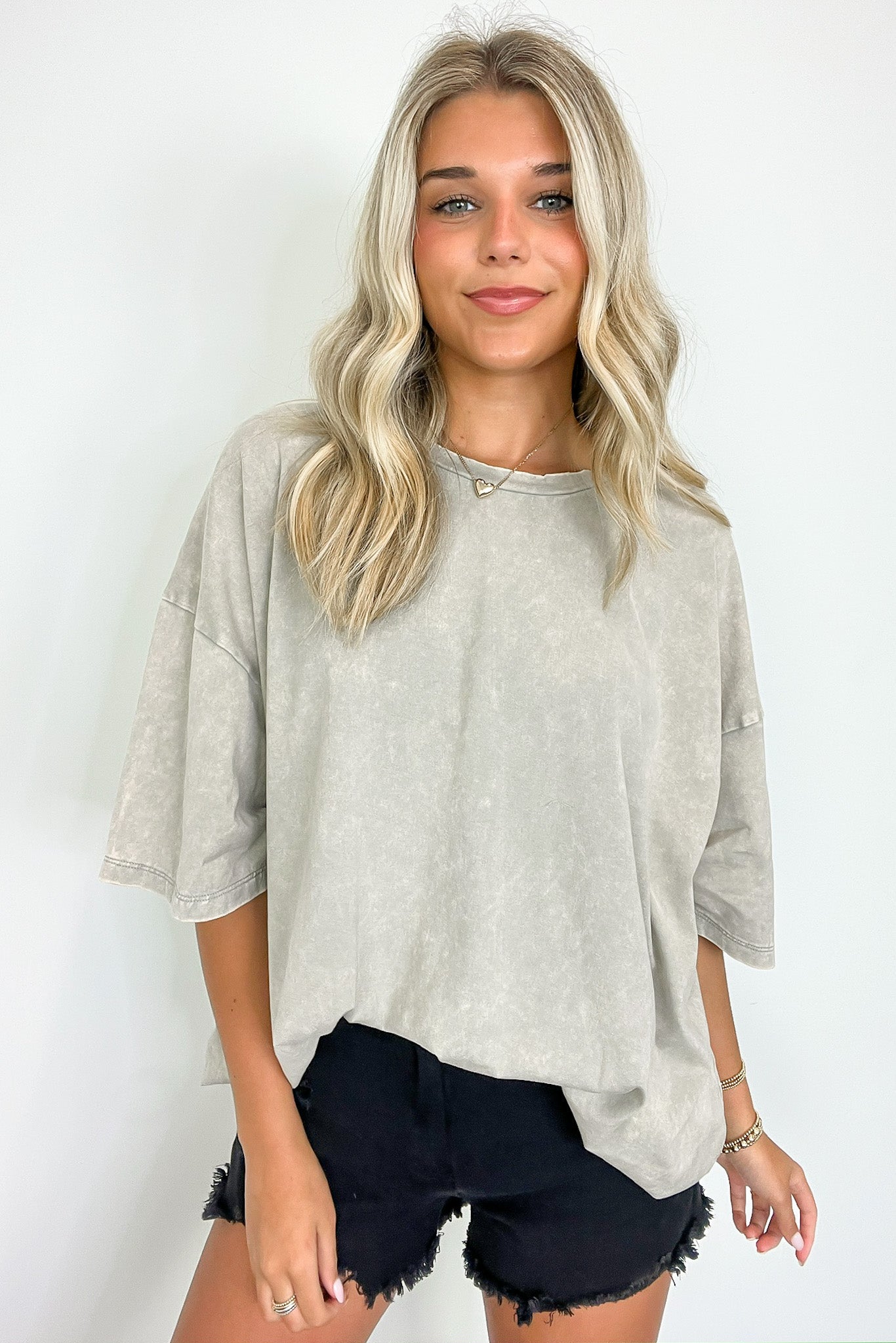 Weekend Awaits Mineral Wash Oversized Top - BACK IN STOCK
