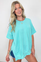  Weekend Wanderlust Rib Knit Side Slit Top - BACK IN STOCK - Madison and Mallory