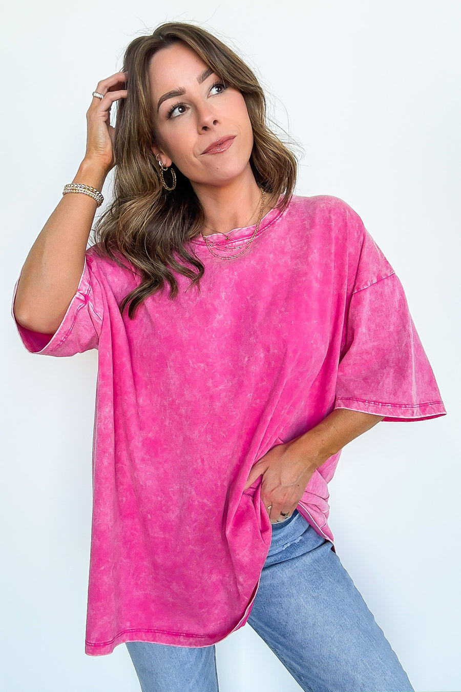 Weekend Awaits Mineral Wash Oversized Top - BACK IN STOCK - Madison and Mallory