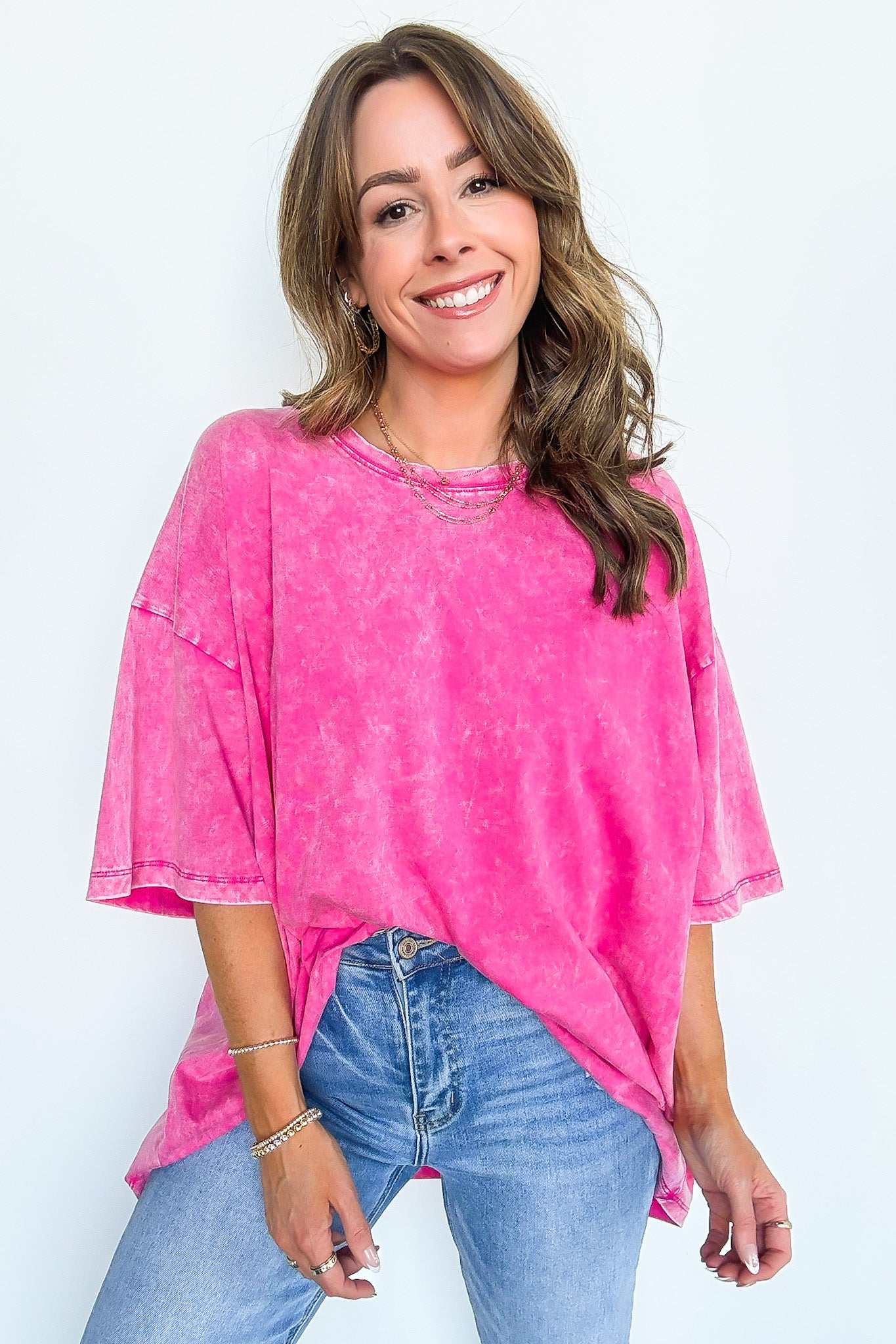 Weekend Awaits Mineral Wash Oversized Top - BACK IN STOCK - Madison and Mallory