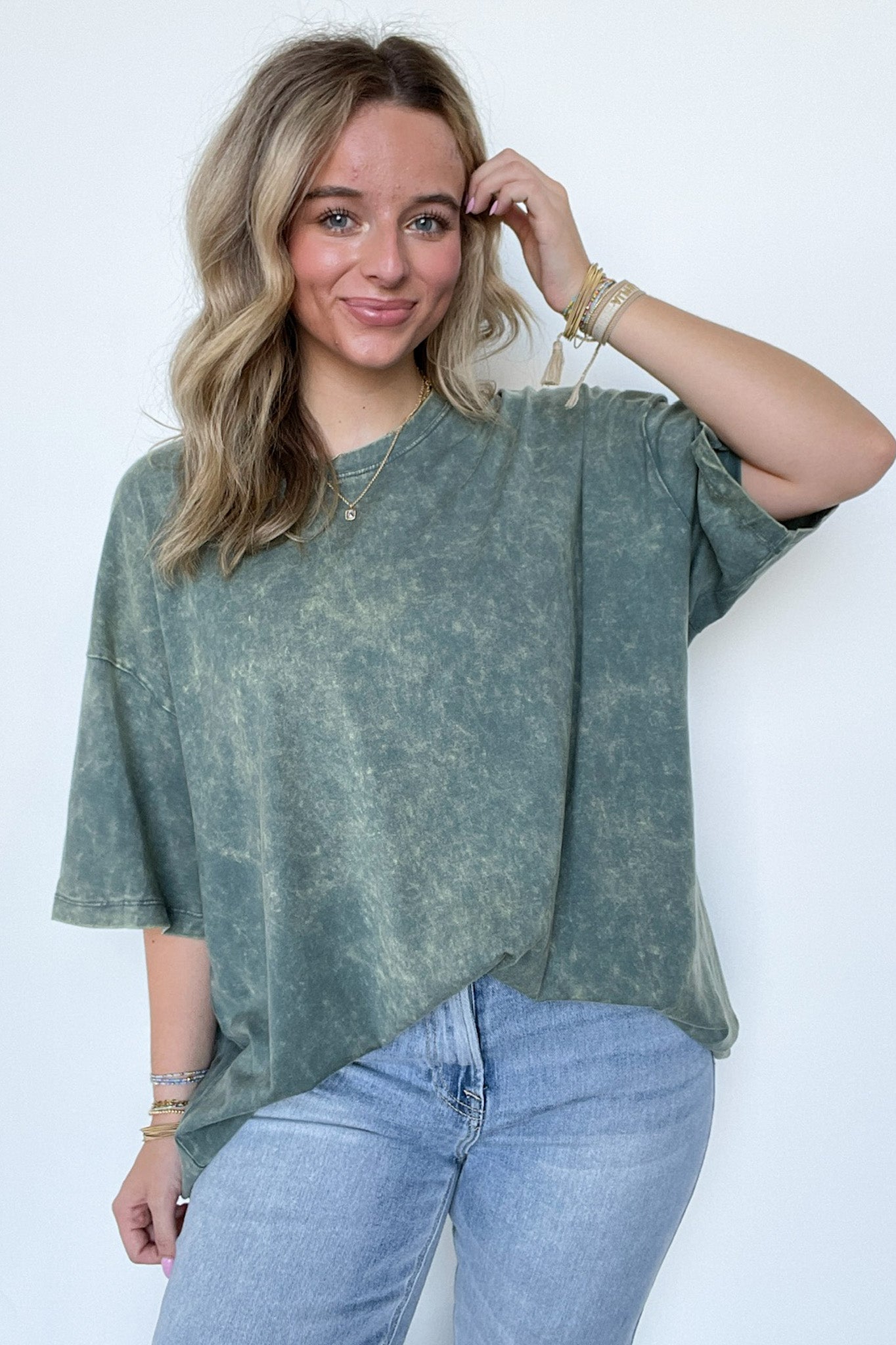  Weekend Awaits Mineral Wash Oversized Top - BACK IN STOCK - Madison and Mallory