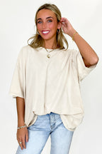 Weekend Awaits Mineral Wash Oversized Top - BACK IN STOCK - Madison and Mallory
