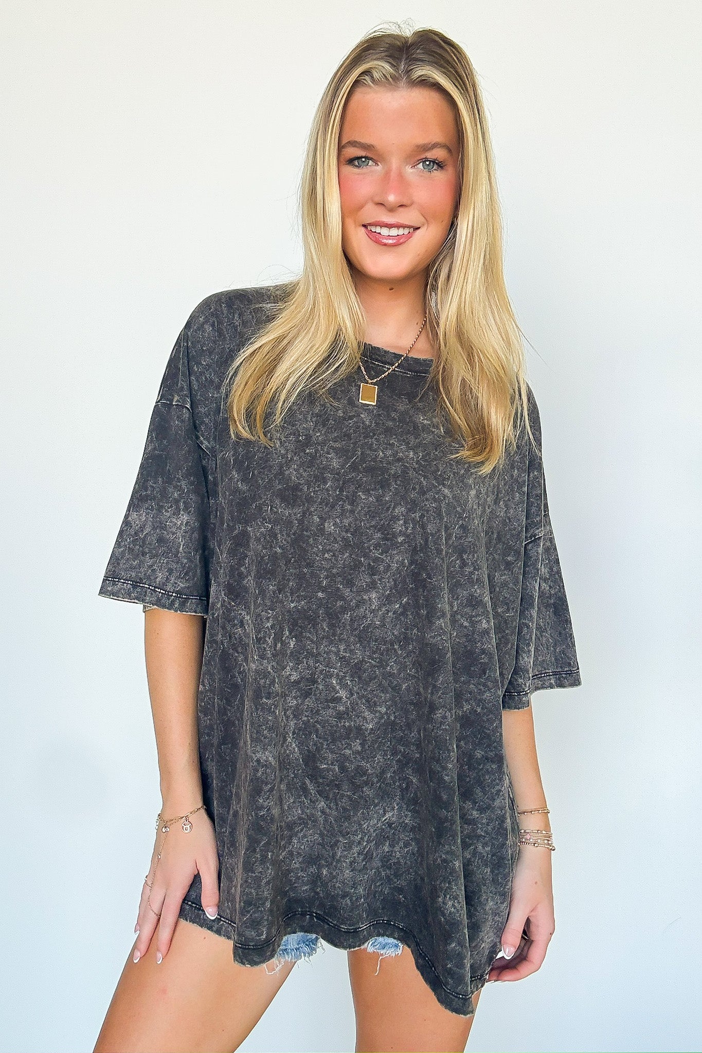 Weekend Awaits Mineral Wash Oversized Top - BACK IN STOCK