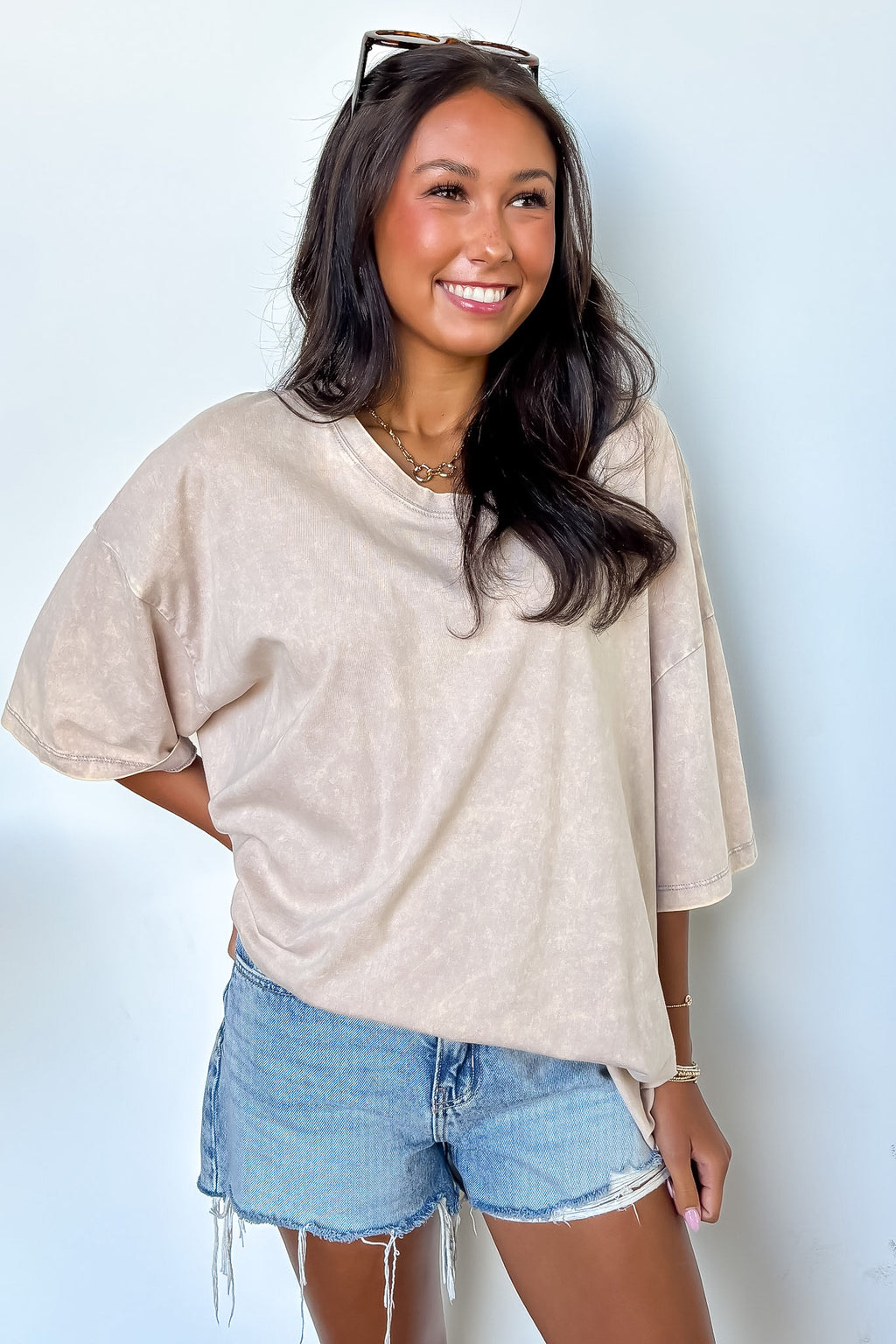 Weekend Awaits Mineral Wash Oversized Top - BACK IN STOCK - Madison and Mallory