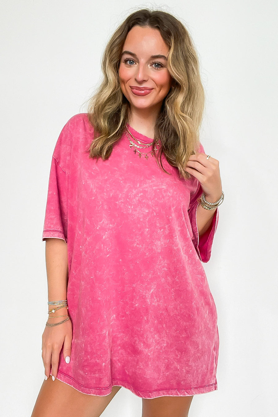 Weekend Awaits Mineral Wash Oversized Top - BACK IN STOCK