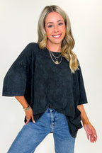 Weekend Awaits Mineral Wash Oversized Top - BACK IN STOCK