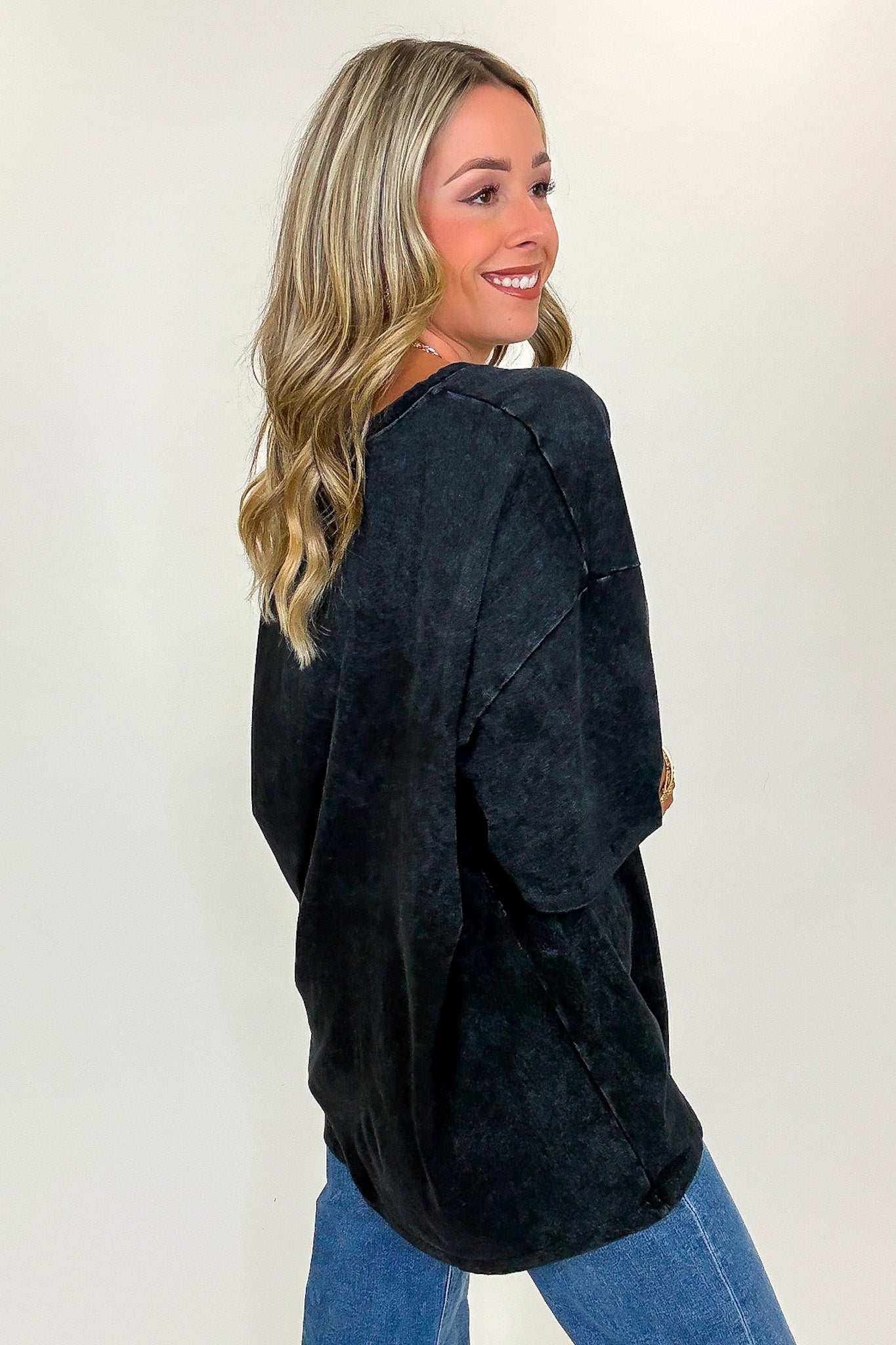 Weekend Awaits Mineral Wash Oversized Top - BACK IN STOCK - Madison and Mallory