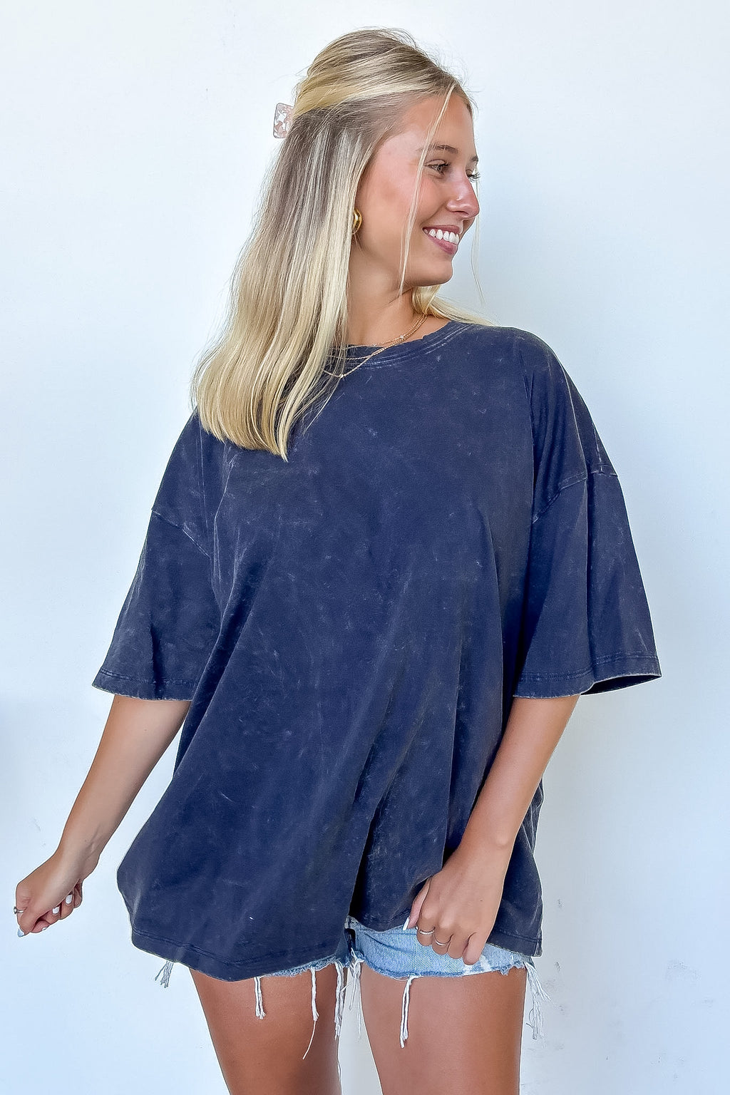 Weekend Awaits Mineral Wash Oversized Top - BACK IN STOCK