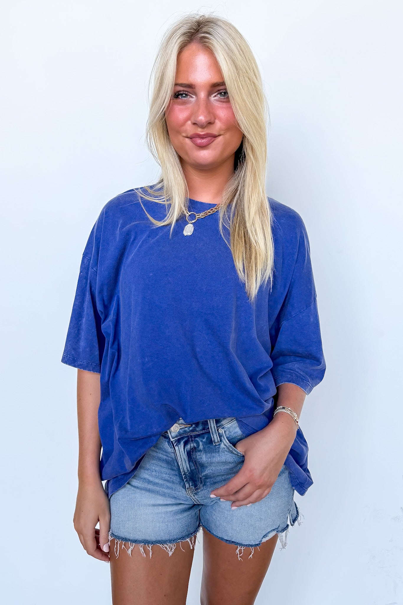 Weekend Awaits Mineral Wash Oversized Top - BACK IN STOCK