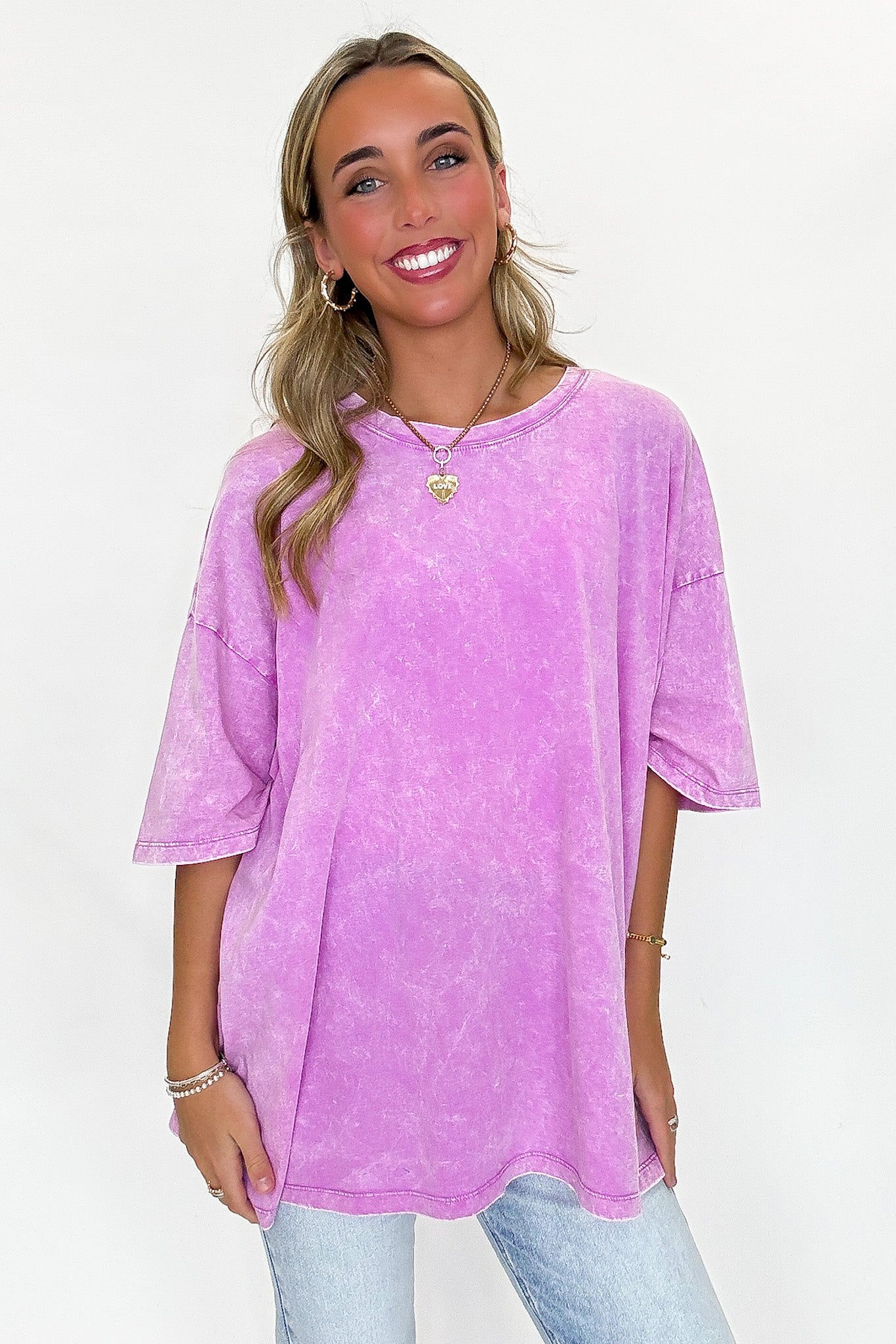 Weekend Awaits Mineral Wash Oversized Top - BACK IN STOCK