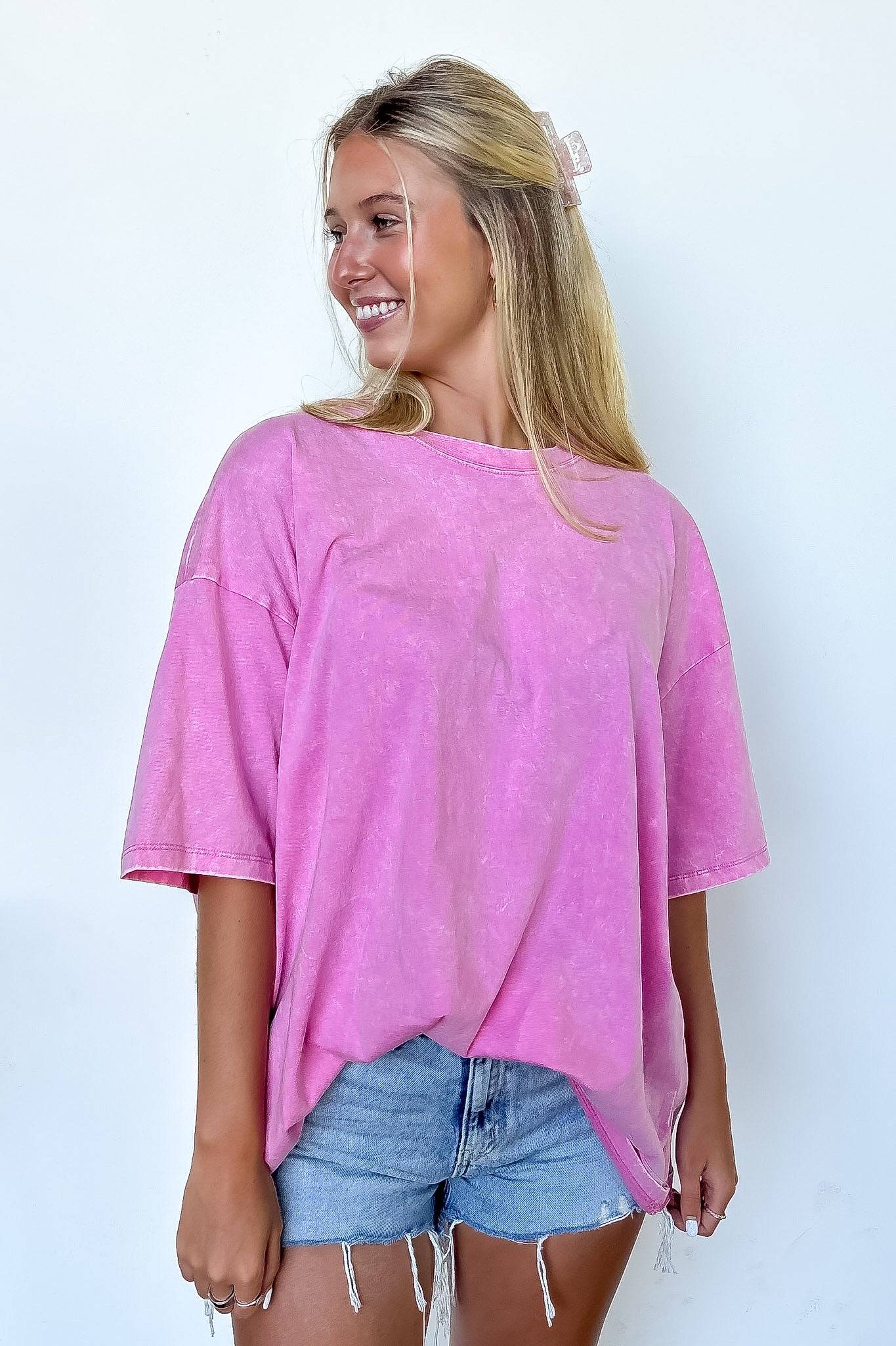 Weekend Awaits Mineral Wash Oversized Top - BACK IN STOCK