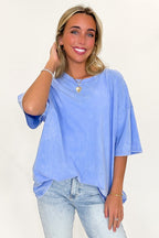 Weekend Awaits Mineral Wash Oversized Top - BACK IN STOCK