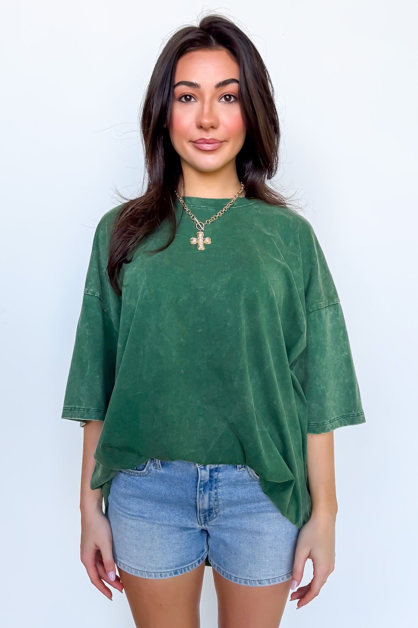 Weekend Awaits Mineral Wash Oversized Top - BACK IN STOCK