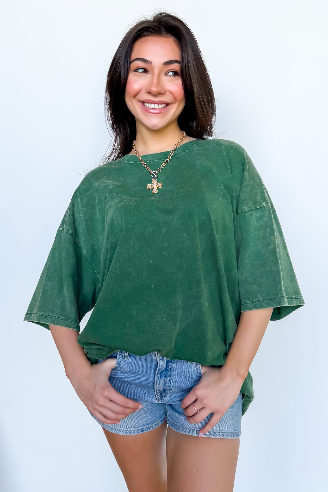 Weekend Awaits Mineral Wash Oversized Top - BACK IN STOCK