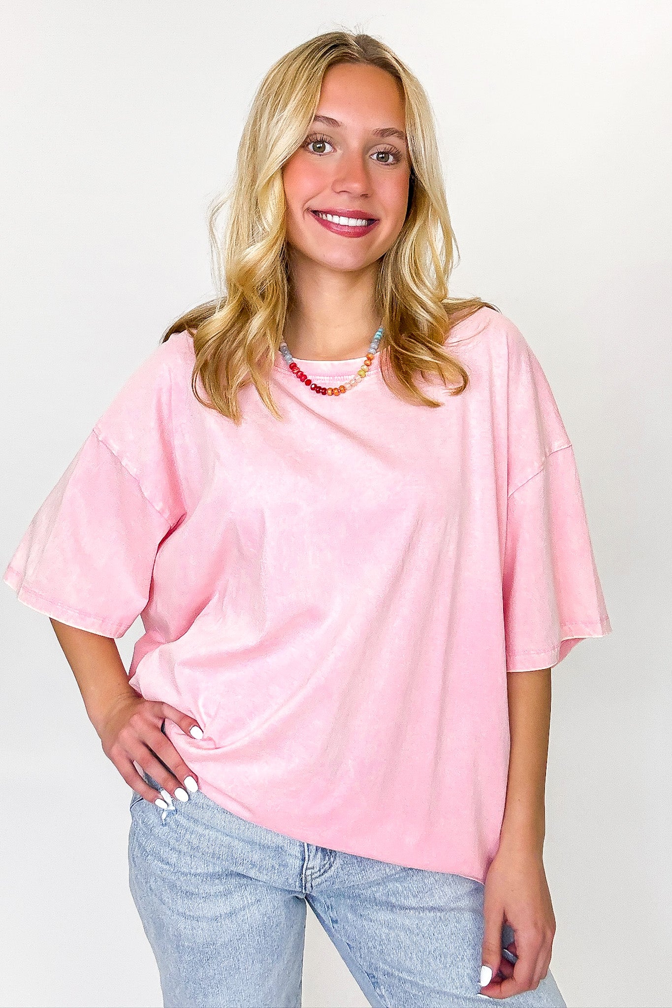 Weekend Awaits Mineral Wash Oversized Top - BACK IN STOCK