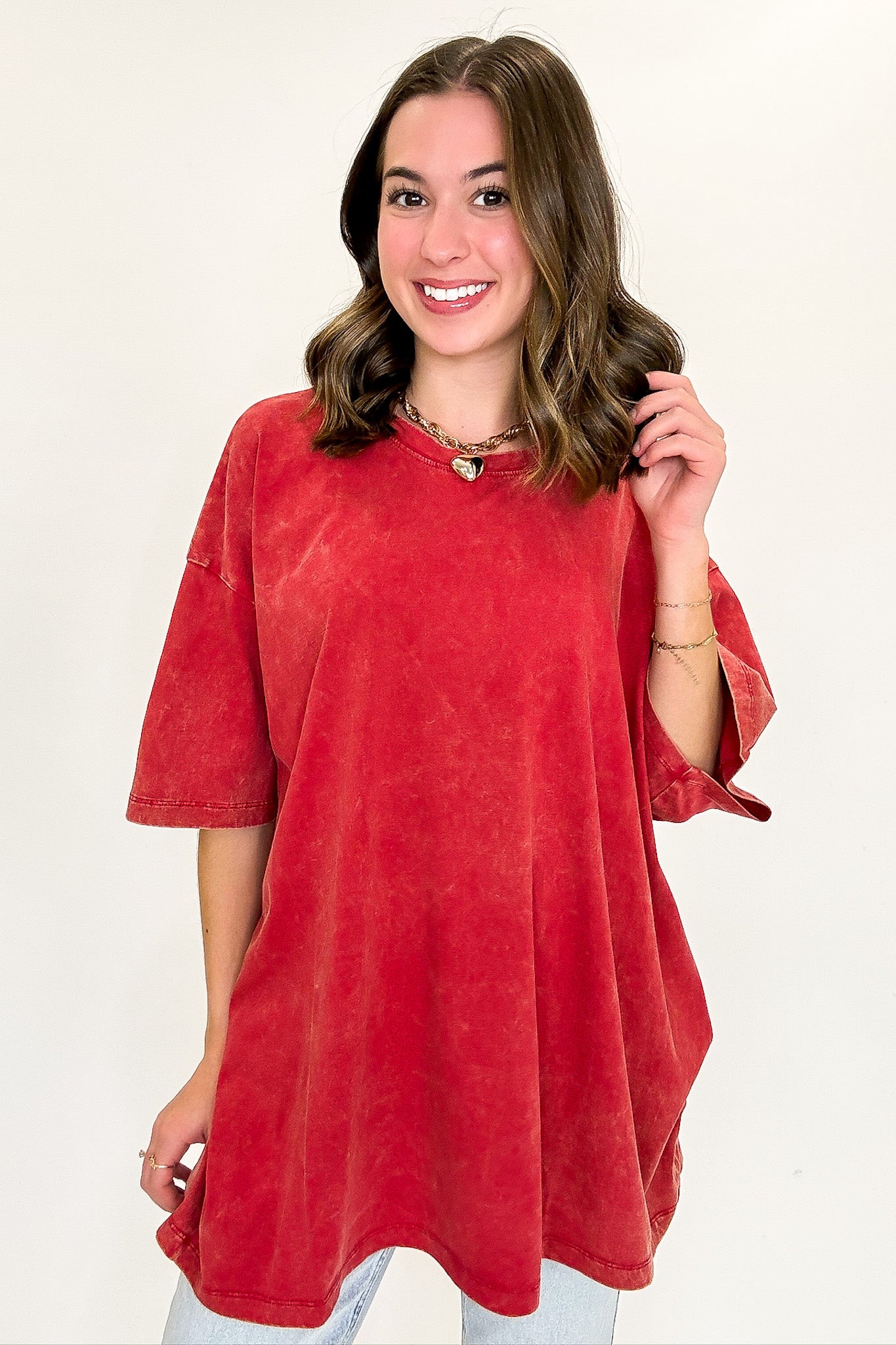 Weekend Awaits Mineral Wash Oversized Top - BACK IN STOCK