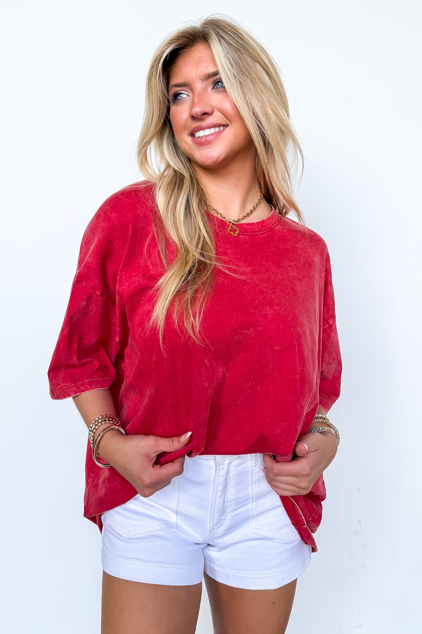Weekend Awaits Mineral Wash Oversized Top - BACK IN STOCK