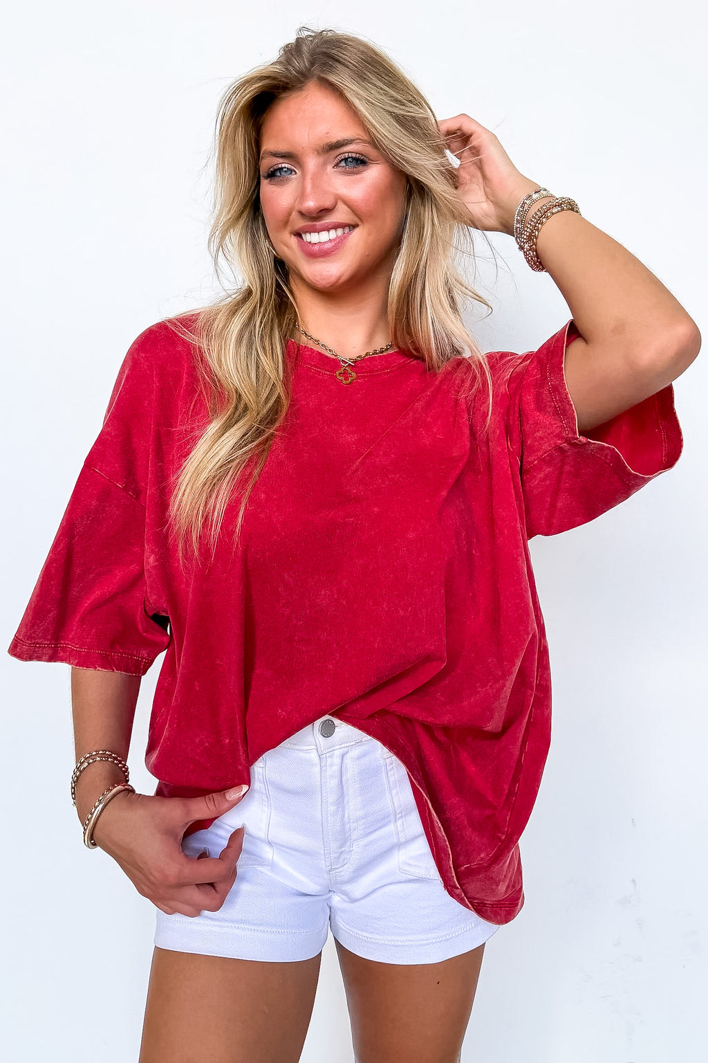 Weekend Awaits Mineral Wash Oversized Top - BACK IN STOCK
