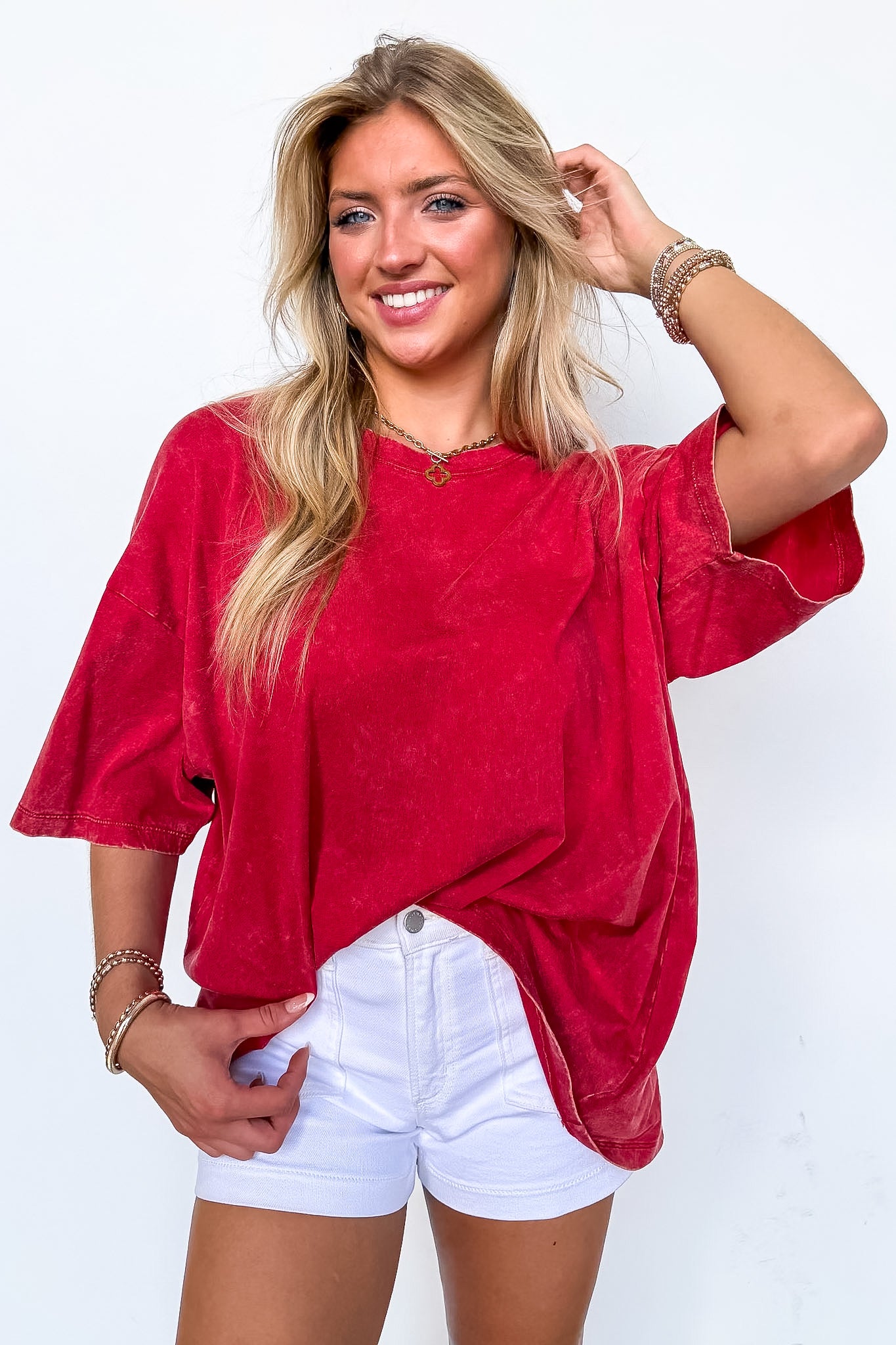 Weekend Awaits Mineral Wash Oversized Top - BACK IN STOCK
