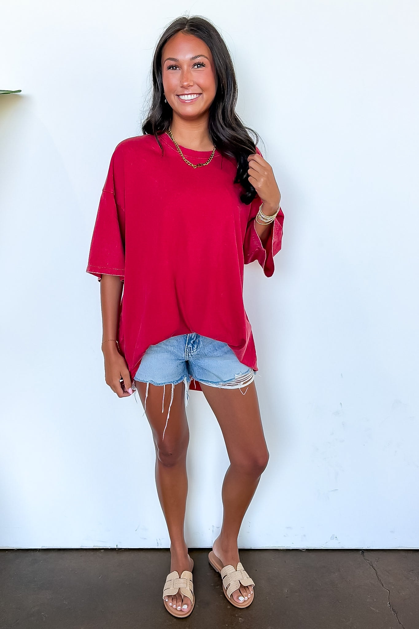 Weekend Awaits Mineral Wash Oversized Top - BACK IN STOCK