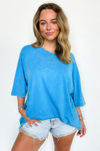 Weekend Awaits Mineral Wash Oversized Top - BACK IN STOCK