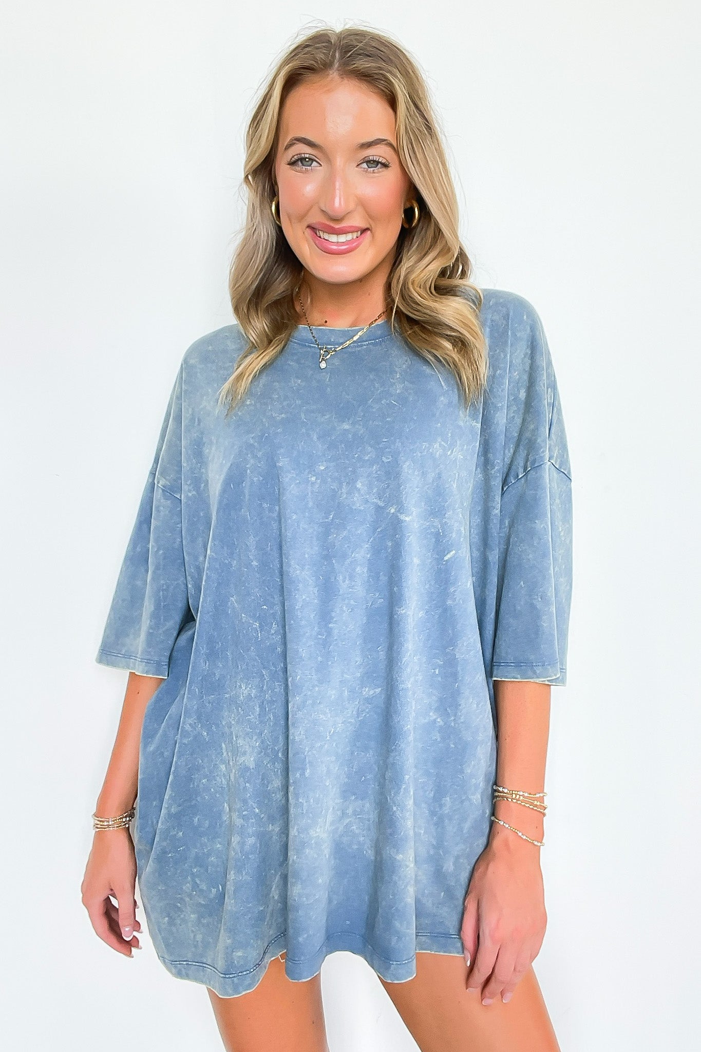 Weekend Awaits Mineral Wash Oversized Top - BACK IN STOCK