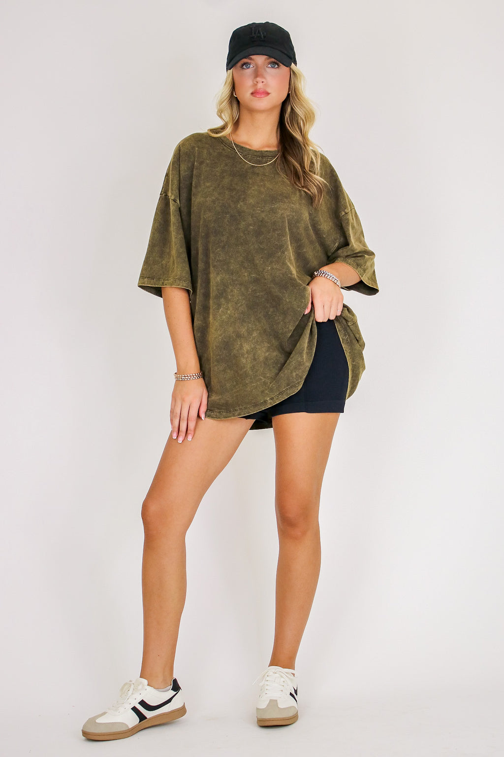 Weekend Awaits Mineral Wash Oversized Top