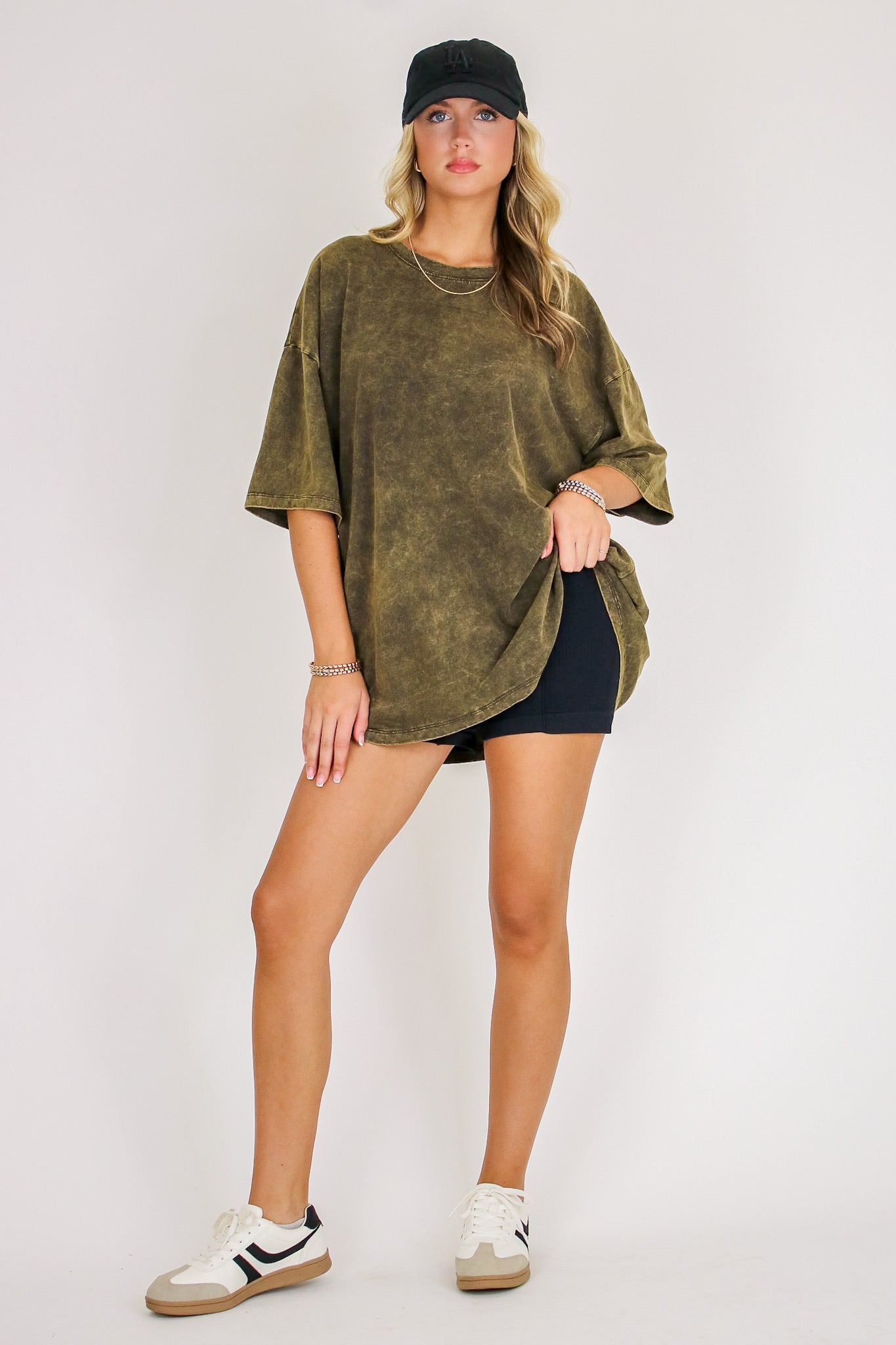 Weekend Awaits Mineral Wash Oversized Top