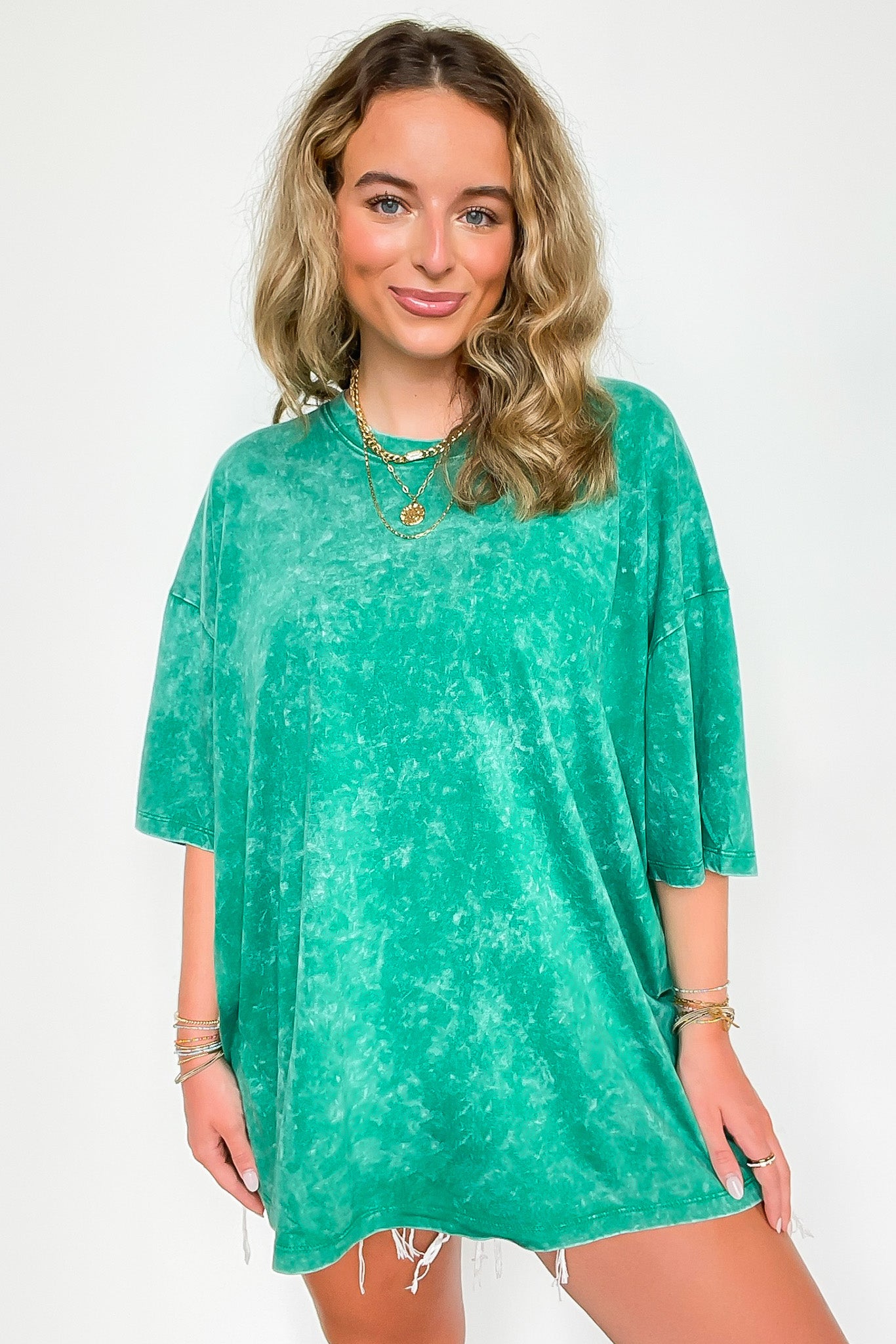 Forest / SM Weekend Awaits Mineral Wash Oversized Top - BACK IN STOCK - Madison and Mallory