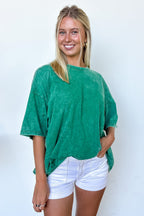 Weekend Awaits Mineral Wash Oversized Top - BACK IN STOCK