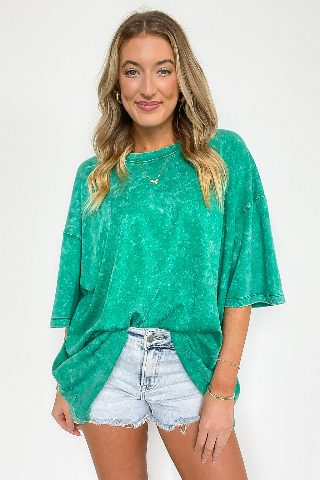 Weekend Awaits Mineral Wash Oversized Top - Madison and Mallory