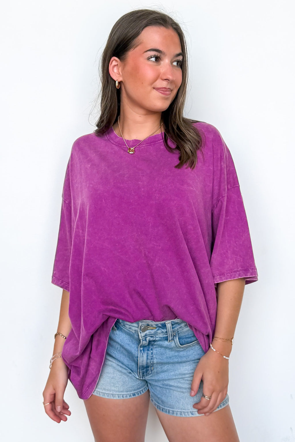 Weekend Awaits Mineral Wash Oversized Top - BACK IN STOCK