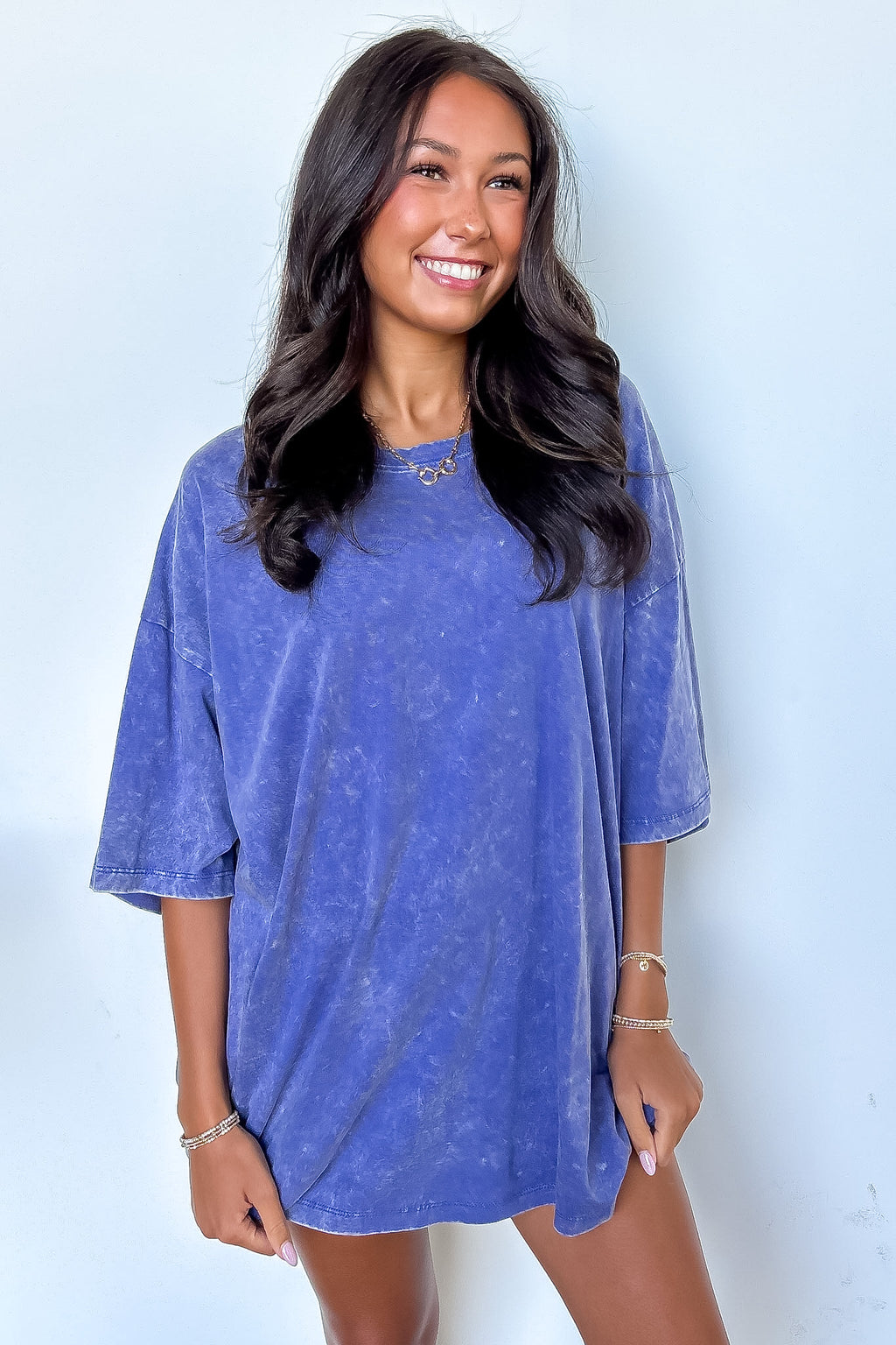 Weekend Awaits Mineral Wash Oversized Top