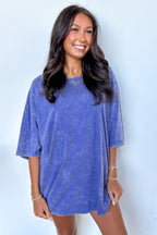 Weekend Awaits Mineral Wash Oversized Top