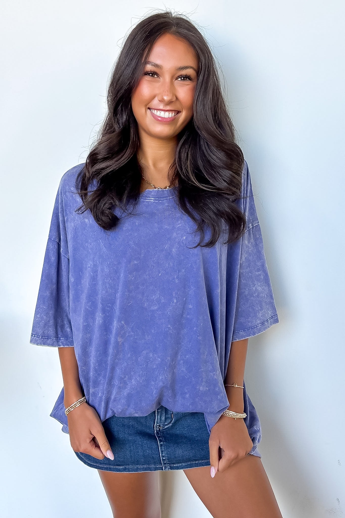 Weekend Awaits Mineral Wash Oversized Top - BACK IN STOCK