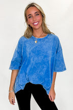 Weekend Awaits Mineral Wash Oversized Top - BACK IN STOCK - Madison and Mallory